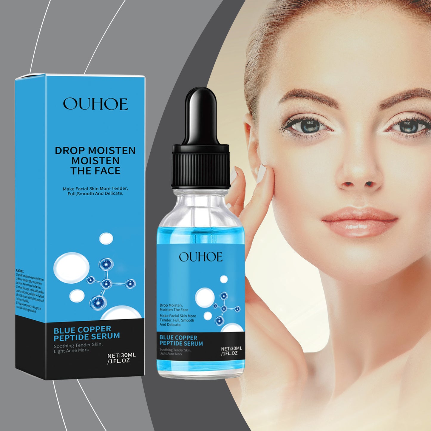 Copper Peptide Anti-Aging Serum – Pore Tightening, Brightening & Wrinkle Repair Essence (30ml)