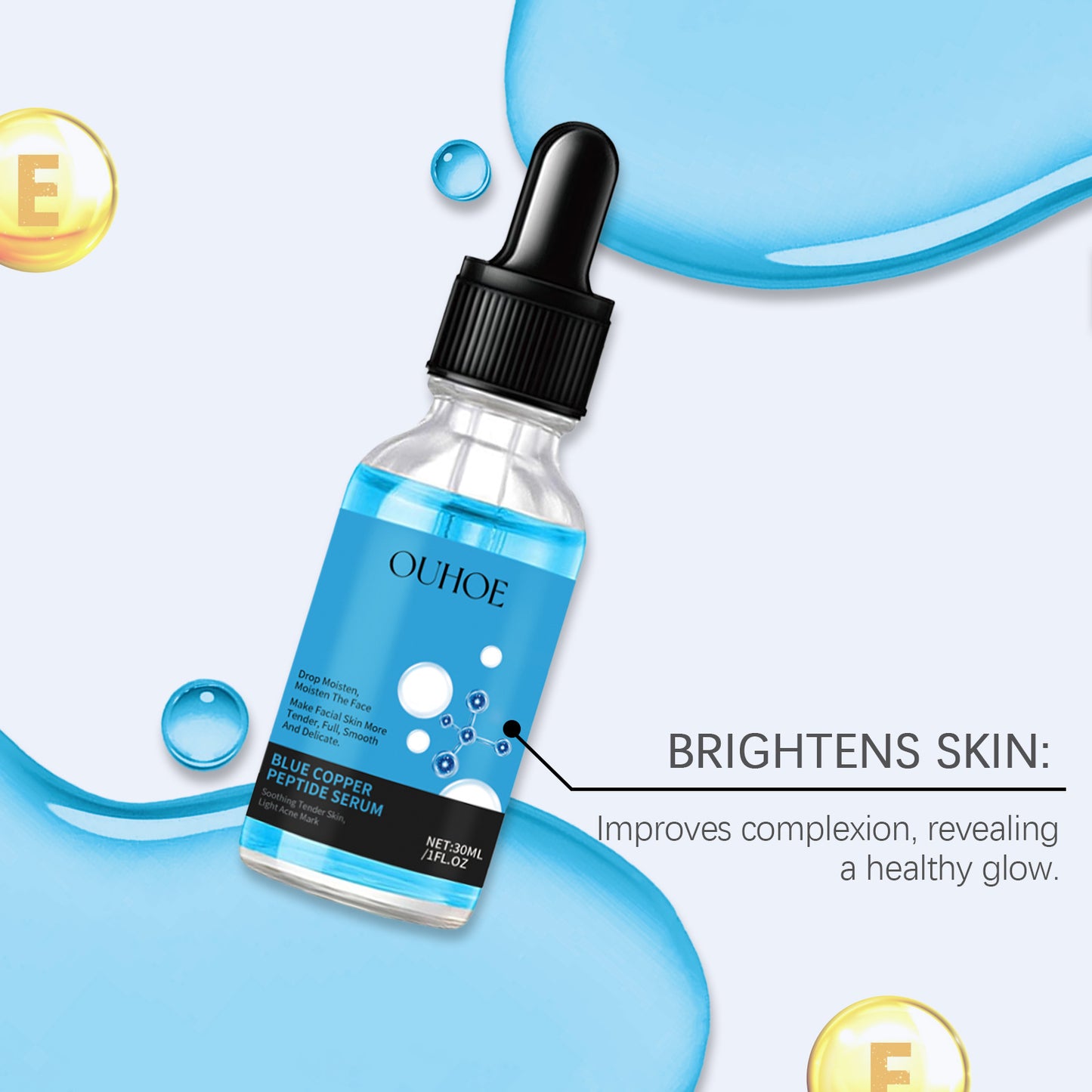 Copper Peptide Anti-Aging Serum – Pore Tightening, Brightening & Wrinkle Repair Essence (30ml)