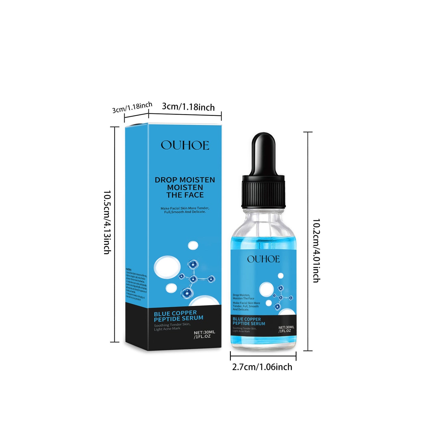 Copper Peptide Anti-Aging Serum – Pore Tightening, Brightening & Wrinkle Repair Essence (30ml)
