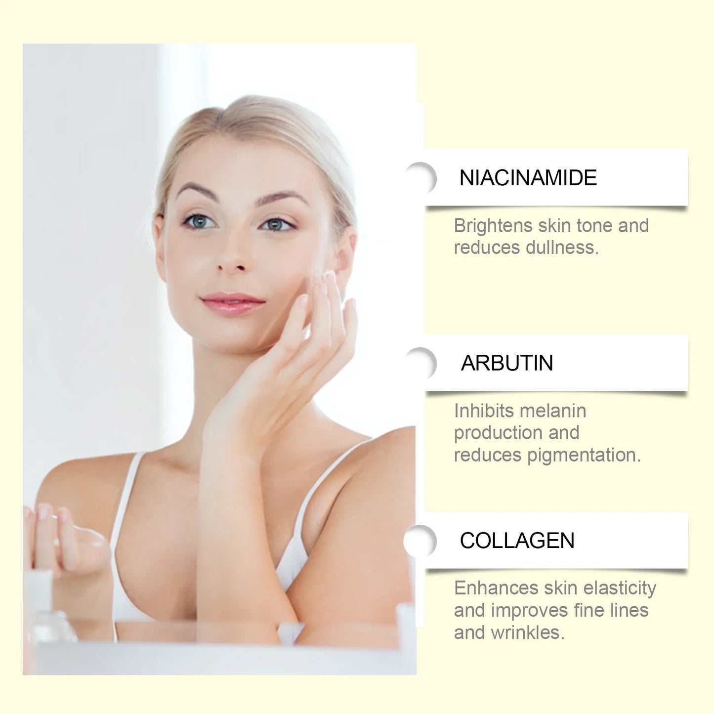 Niacinamide Brightening Serum – Dark Spot Removal, Hydrating & Anti-Aging Vitamin B3 Essence