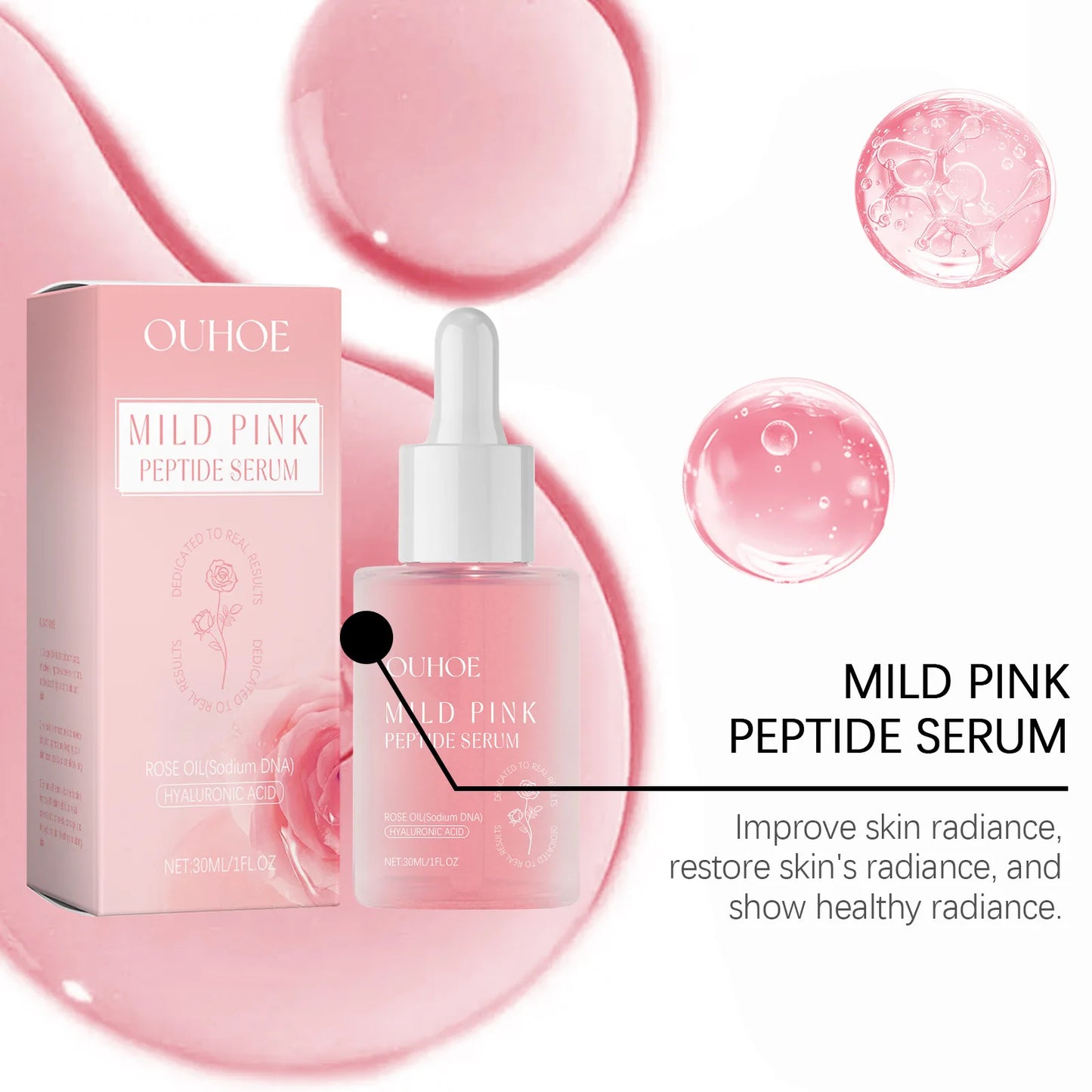 Rose Skin Repair Serum (30ml) – Deep Hydration, Brightening & Firming Facial Essence