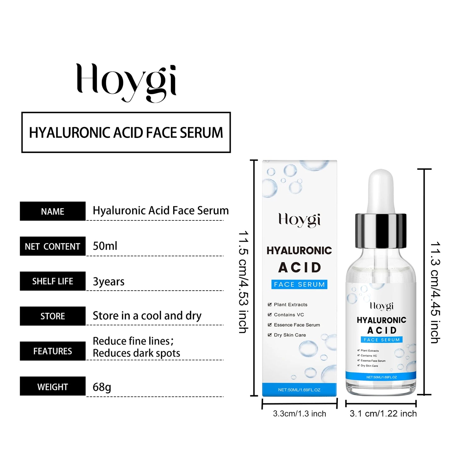 Hyaluronic Acid + Centella Serum (50ml) – Deep Hydration & Anti-Aging for Radiant, Smooth Skin