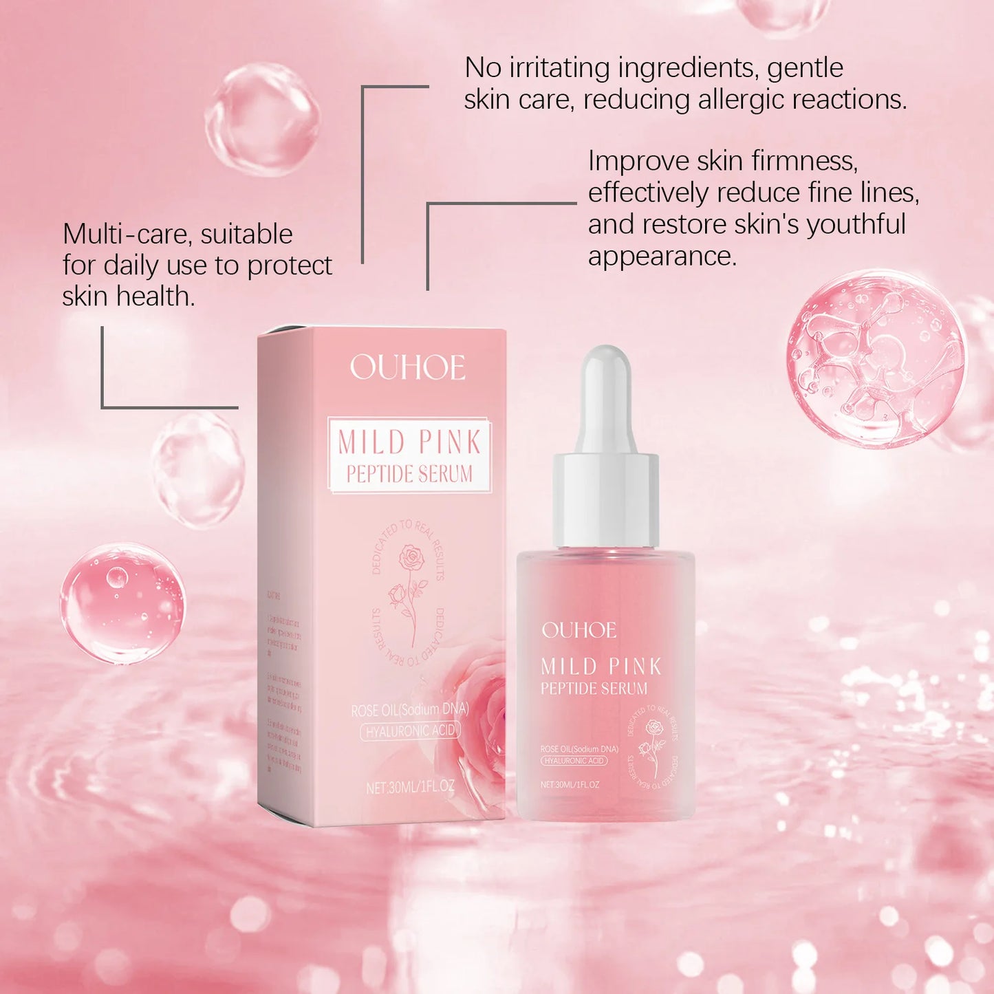 Rose Skin Repair Serum (30ml) – Deep Hydration, Brightening & Firming Facial Essence