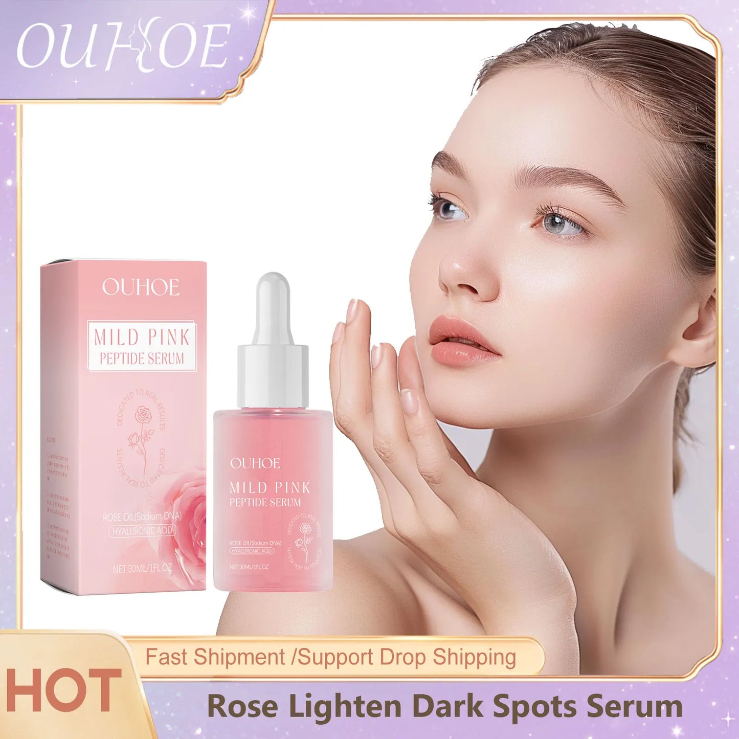 Rose Skin Repair Serum (30ml) – Deep Hydration, Brightening & Firming Facial Essence