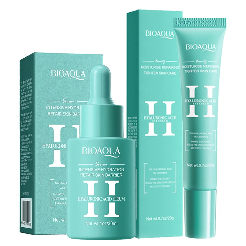 Hyaluronic Acid Skin Care Set – Hydrating Serum & Anti-Aging Eye Cream