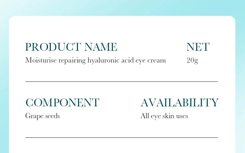 Hyaluronic Acid Skin Care Set – Hydrating Serum & Anti-Aging Eye Cream