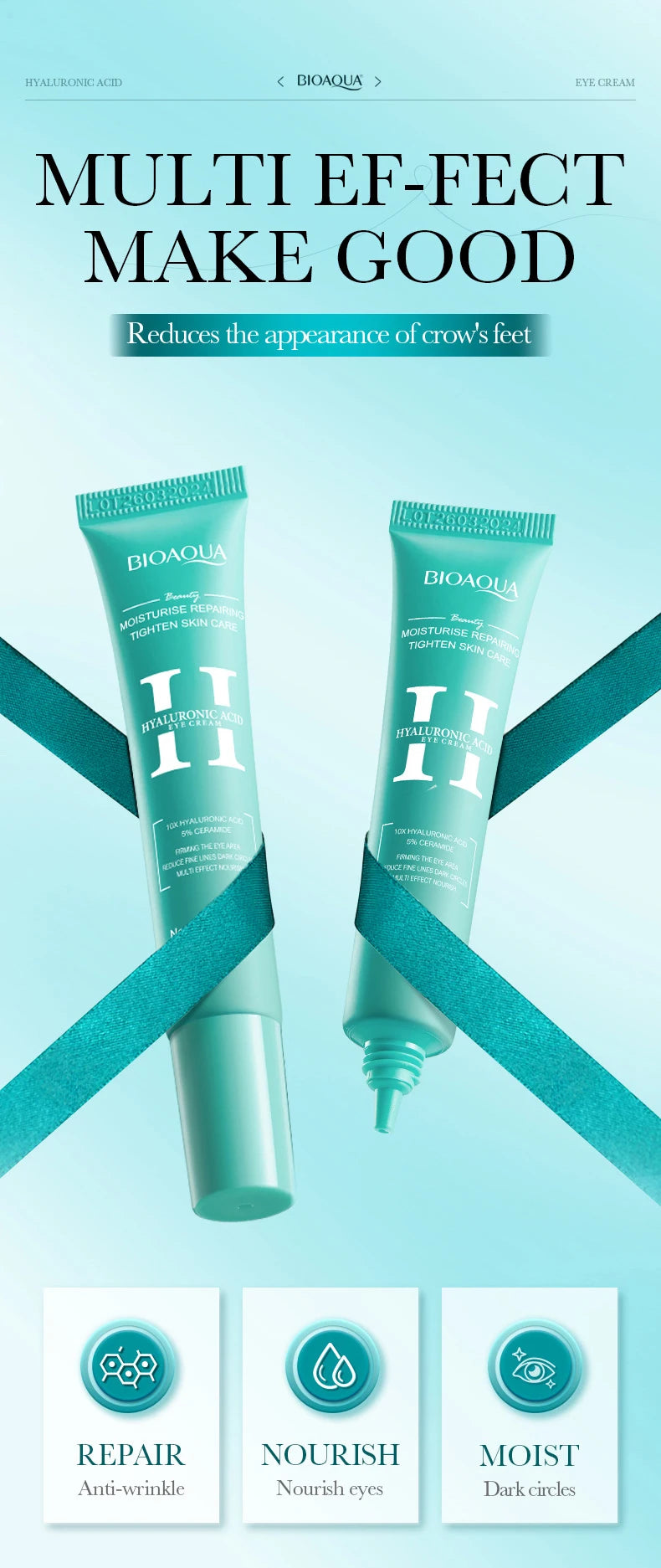 Hyaluronic Acid Skin Care Set – Hydrating Serum & Anti-Aging Eye Cream