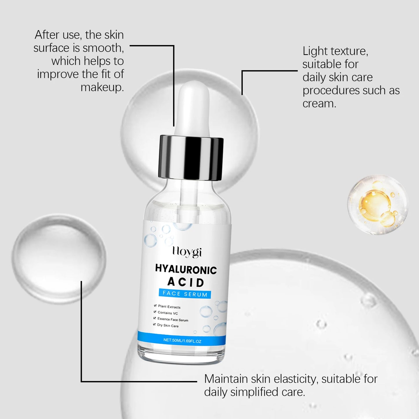 Hyaluronic Acid + Centella Serum (50ml) – Deep Hydration & Anti-Aging for Radiant, Smooth Skin