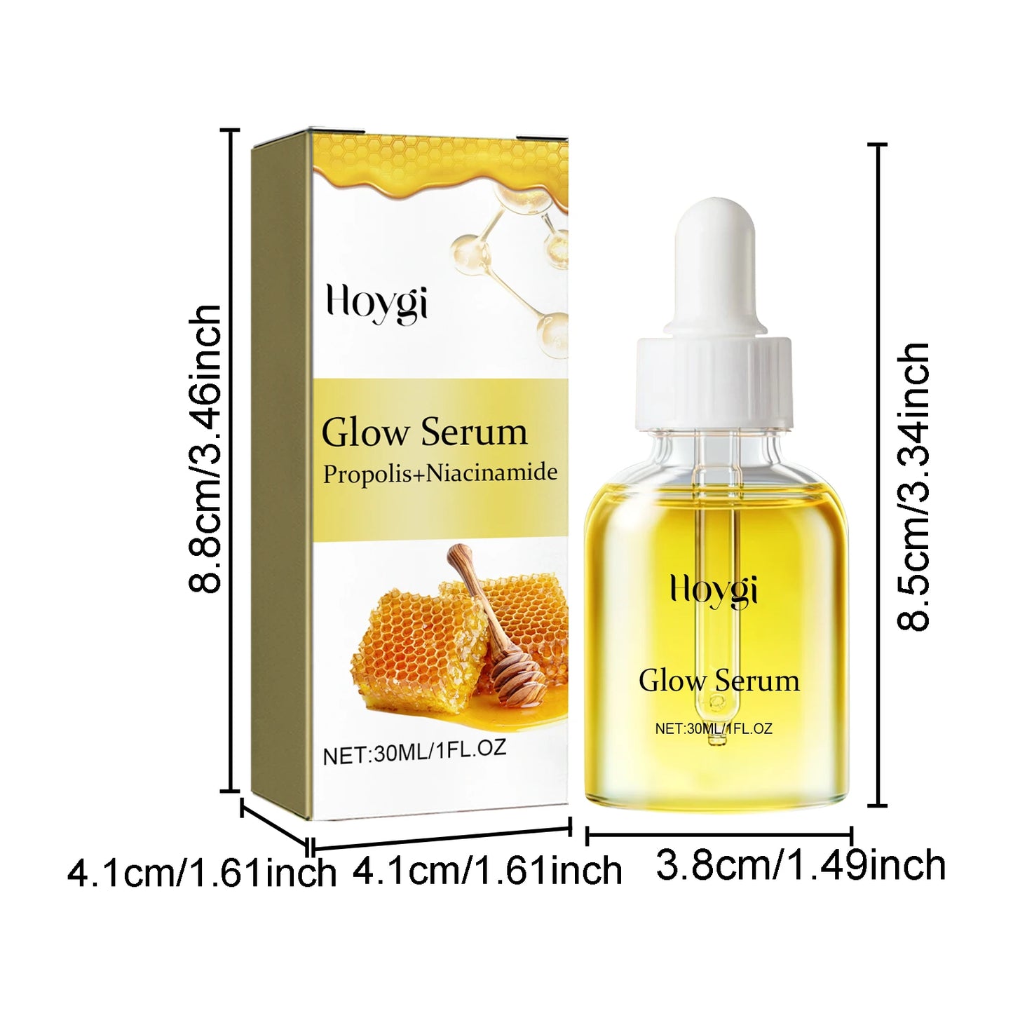 Propolis & Niacinamide Brightening Serum (30ml) – Dark Spot & Wrinkle Repair Essence