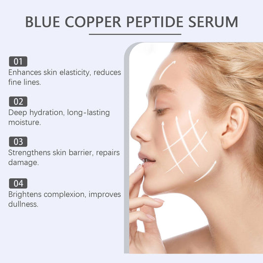 Copper Peptide Anti-Aging Serum – Pore Tightening, Brightening & Wrinkle Repair Essence (30ml)