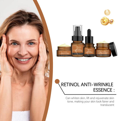 Anti-Aging Skin Care Set – Firming, Lifting & Wrinkle Repair (Serum, Cream, Lotion & Eye Cream)