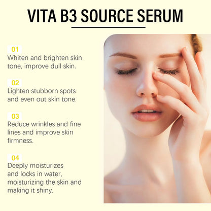 Niacinamide Brightening Serum – Dark Spot Removal, Hydrating & Anti-Aging Vitamin B3 Essence